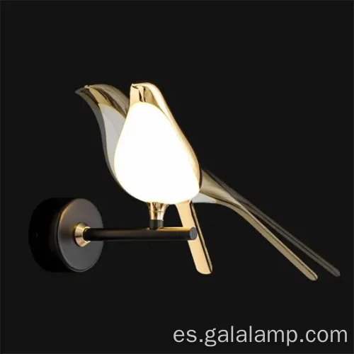 Lámpara de pared LED de pájaro de órbie nórdico